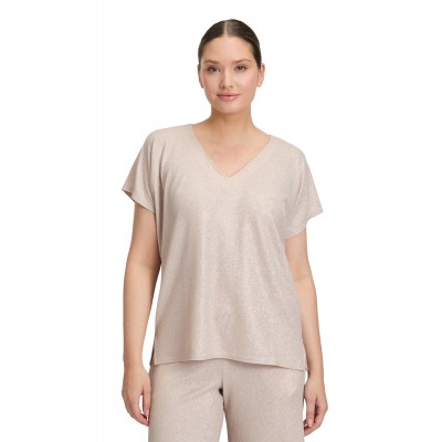 Vera Mont - 5002 4019 1895 Losse stretch bloes rosé goud.